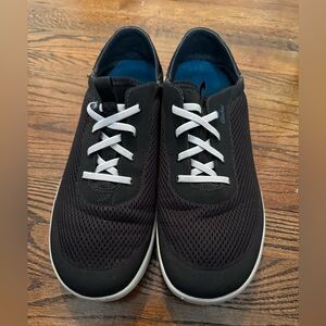 Olukai Moku Pae Boat Shoe Men's Black Size 12